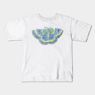 Watercolor Moth- lotaphora admirabilis Kids T-Shirt